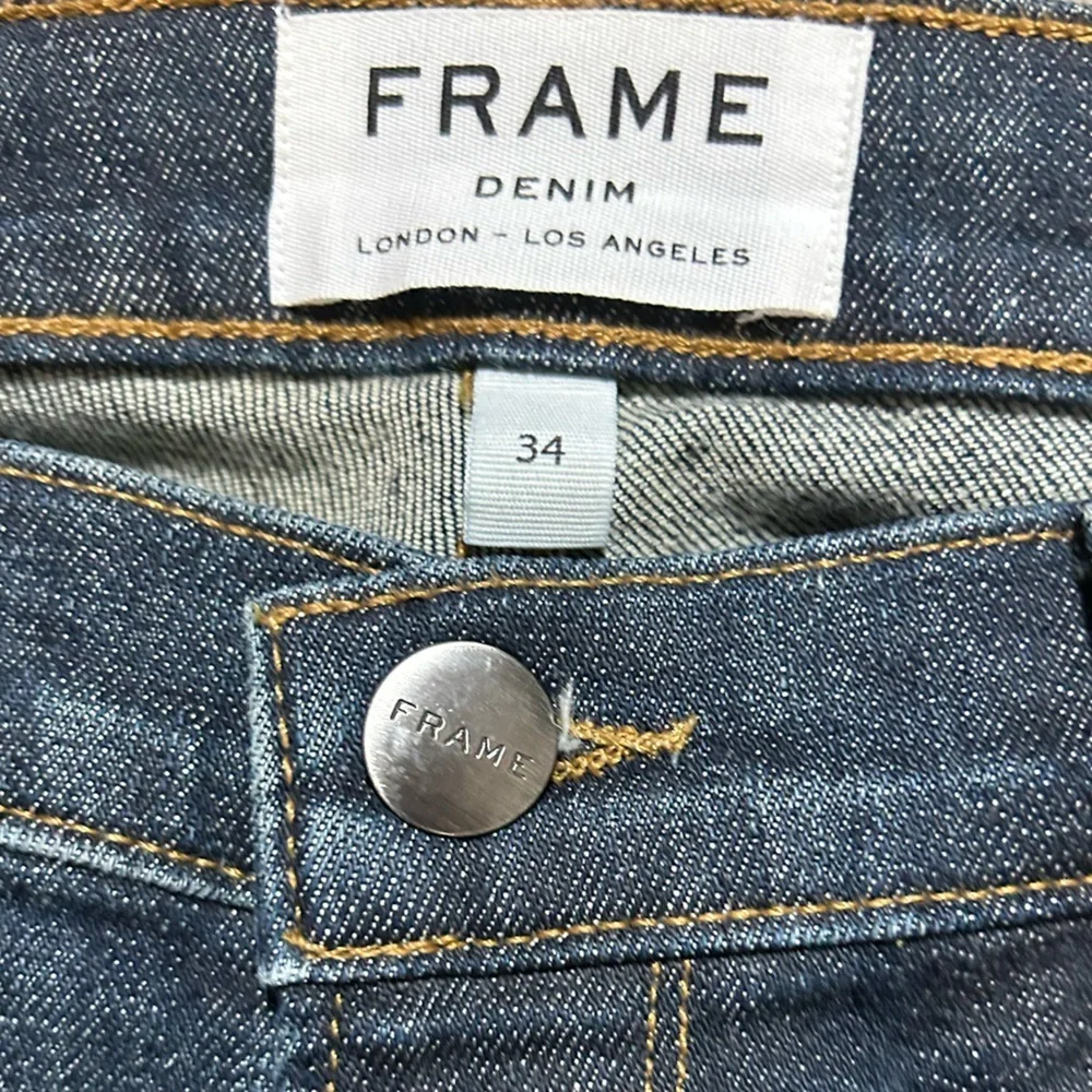 FRAME Men’s Denim L’Homme Straight Leg Blue Jeans 34x33 - Picture 7 of 7